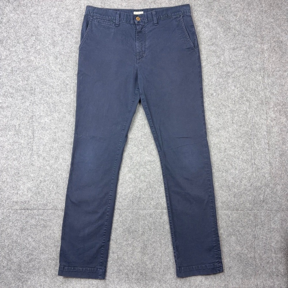 Citizens of Humanity Pants Mens 33x32 Navy Blue Slim Fit Cotton Chino Trousers